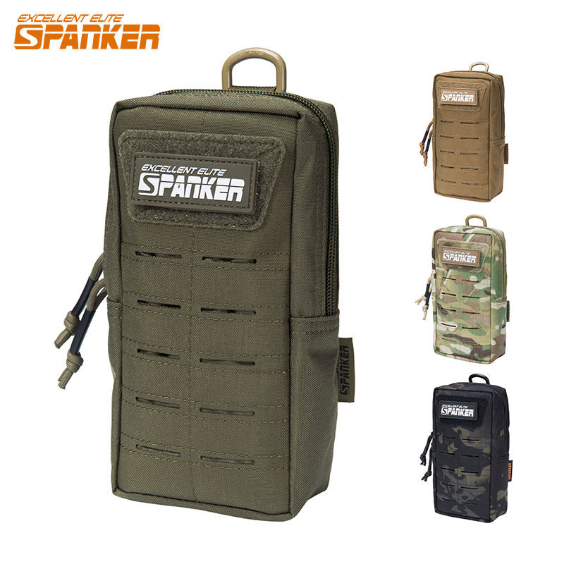 Edc Carry Belt Pouch - Tas pinggang taktis Molle, kantong telepon