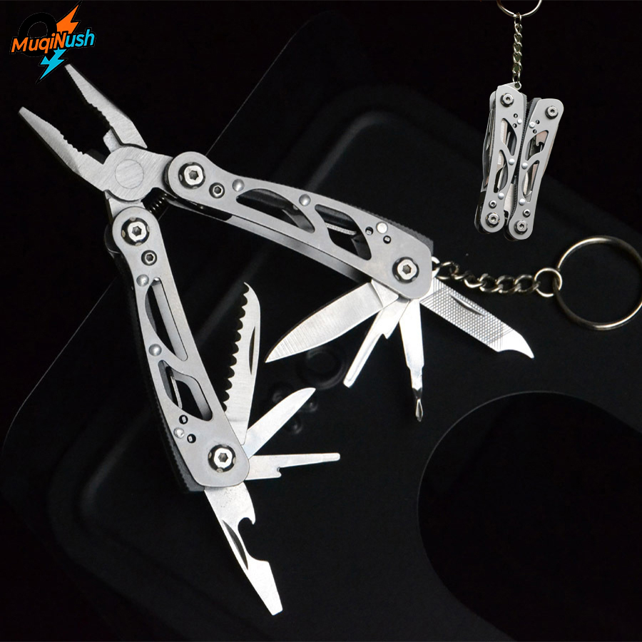 Edc Carry Pliers - MuqiNush 12 In 1 Gantungan Kunci
