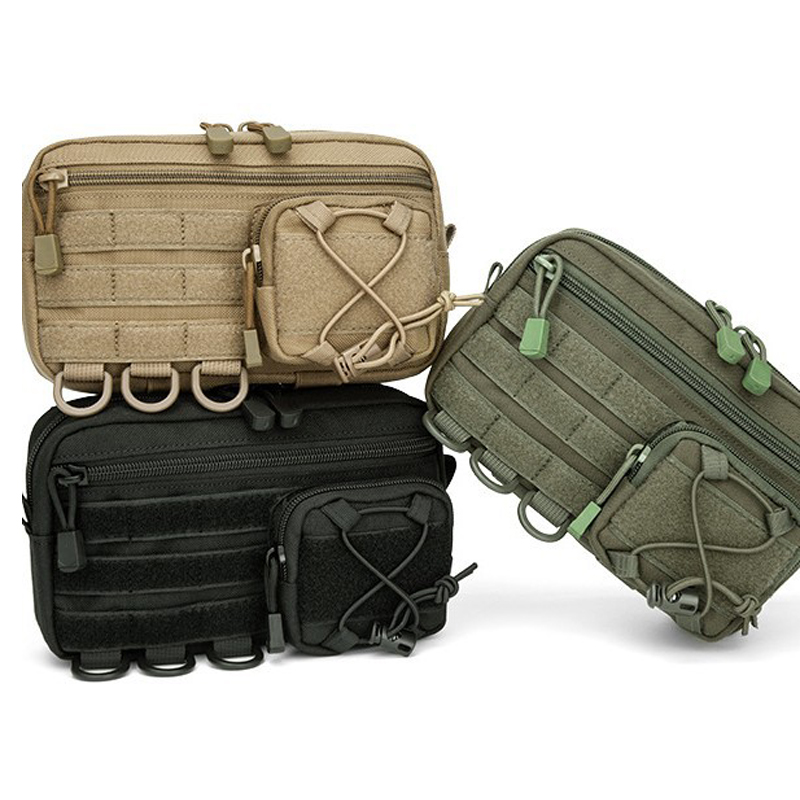 Edc Carry Belt Pouch - Tas Admin Horizontal Taktis Molle dengan