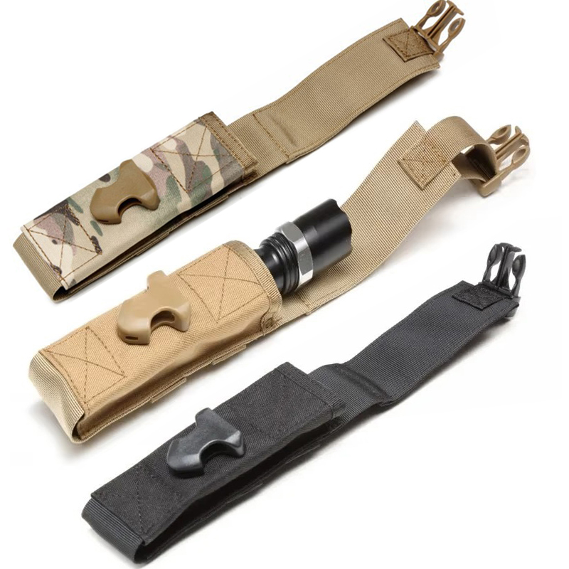 Edc Carry Belt Pouch - Kantong Senter Tempat Obor Casing Molle