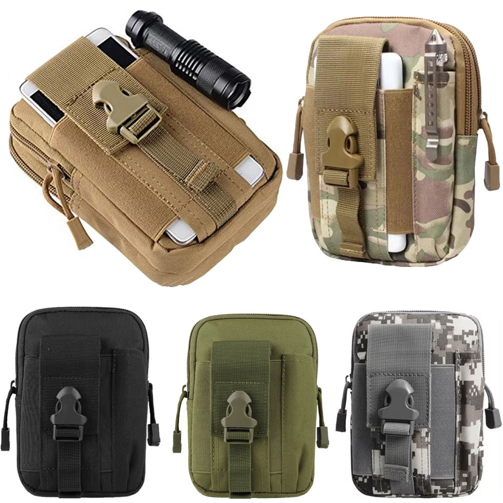 Edc Carry Belt Pouch - Perlengkapan Luar Ruangan Tas Sabuk Saku