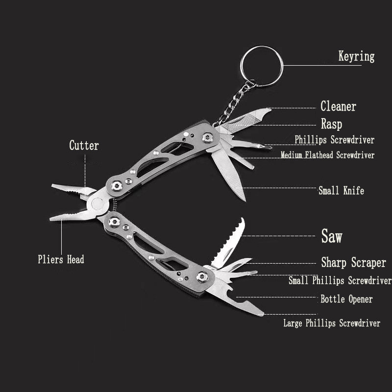 MuqiNush 12 In 1 Gantungan Kun - Edc Carry Pliers ulasan dan harga