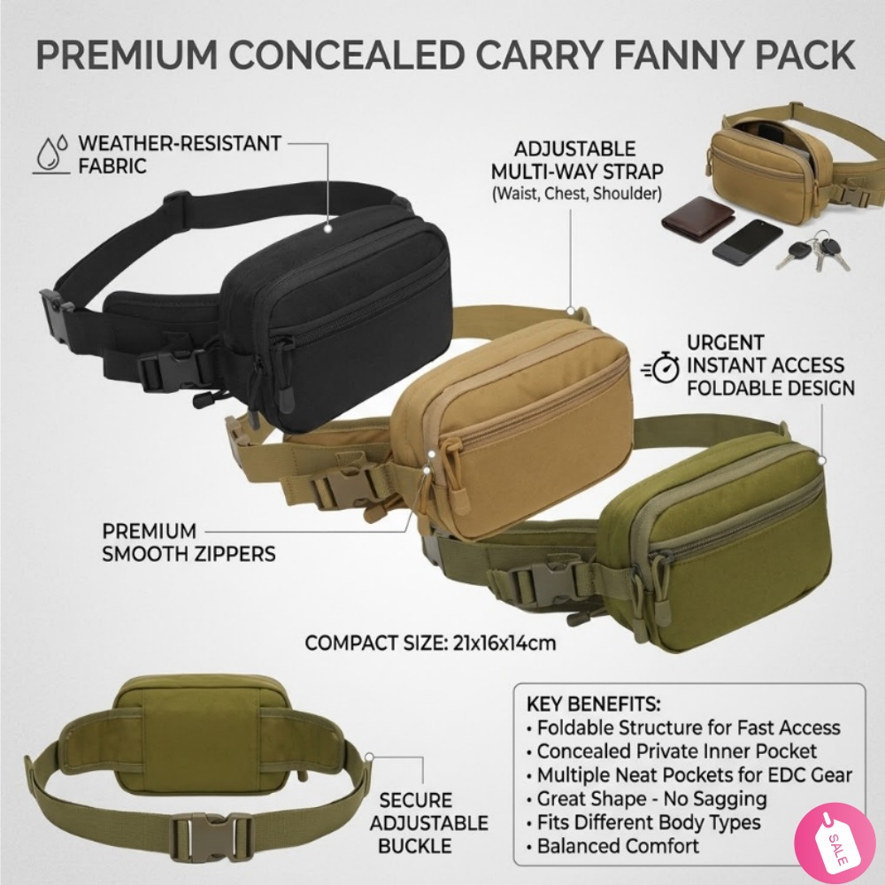Tas Pinggang Taktis Tersembuny - Edc Carry Bag For Men ulasan dan harga