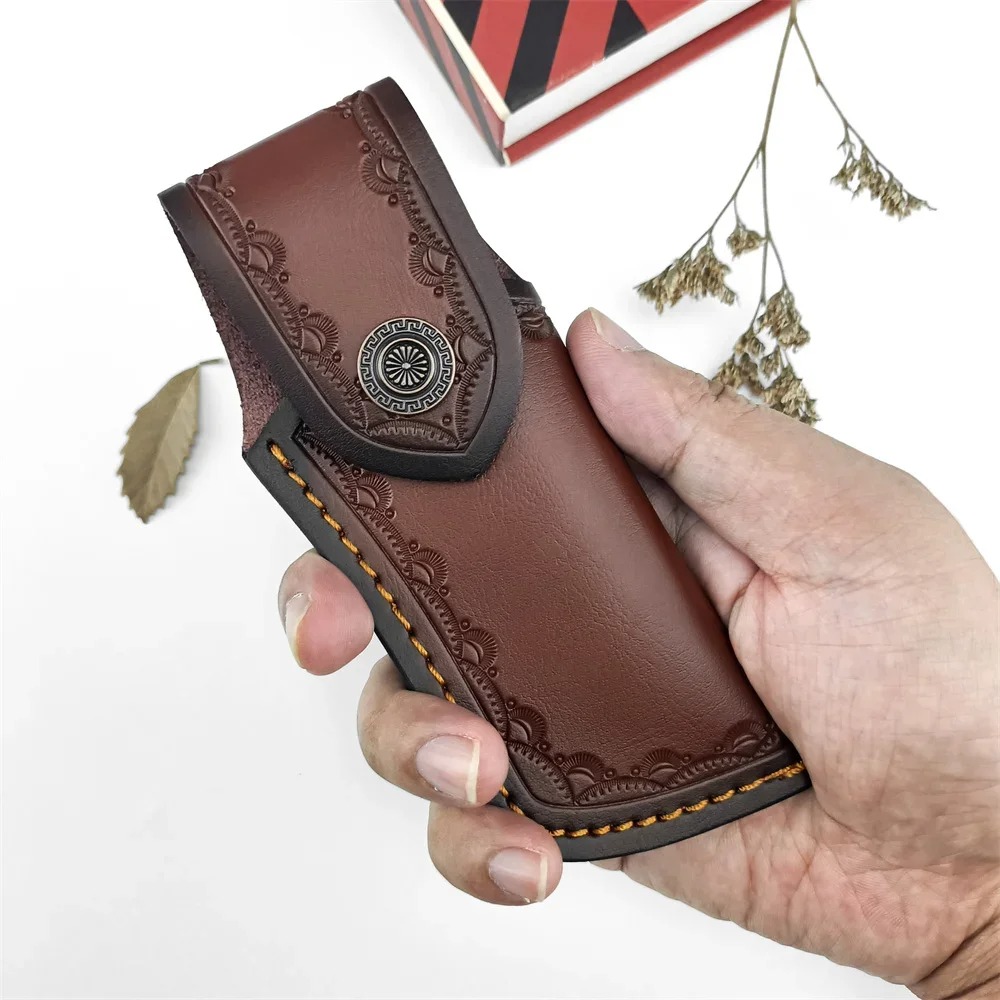 Sarung Pisau Kulit Sapi Asli J - Edc Carry Belt Leather ulasan dan harga