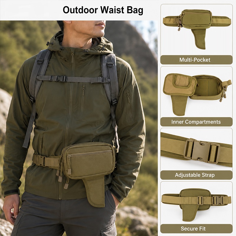 Tas Pinggang Multifungsi Nilon - Edc Carry Bag For Men ulasan dan harga